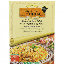 Kitchens Of India Kashmiri Vegetable Biryani - Basmati Rice Pilaf With Vegetable & Nuts  Box  250 grams